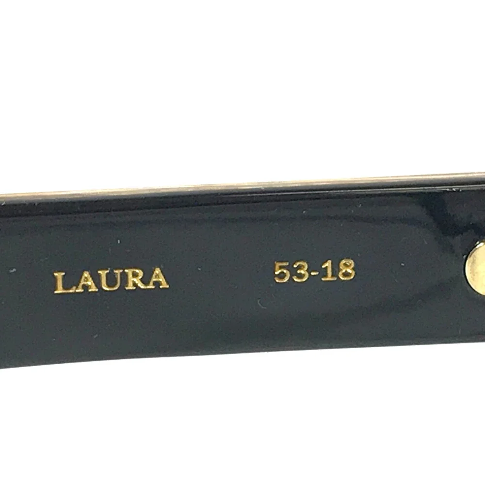 Alfred Kerbs Eyeglasses Frames LAURA BK Shiny Black Cat Eye Full Rim 53-18-142